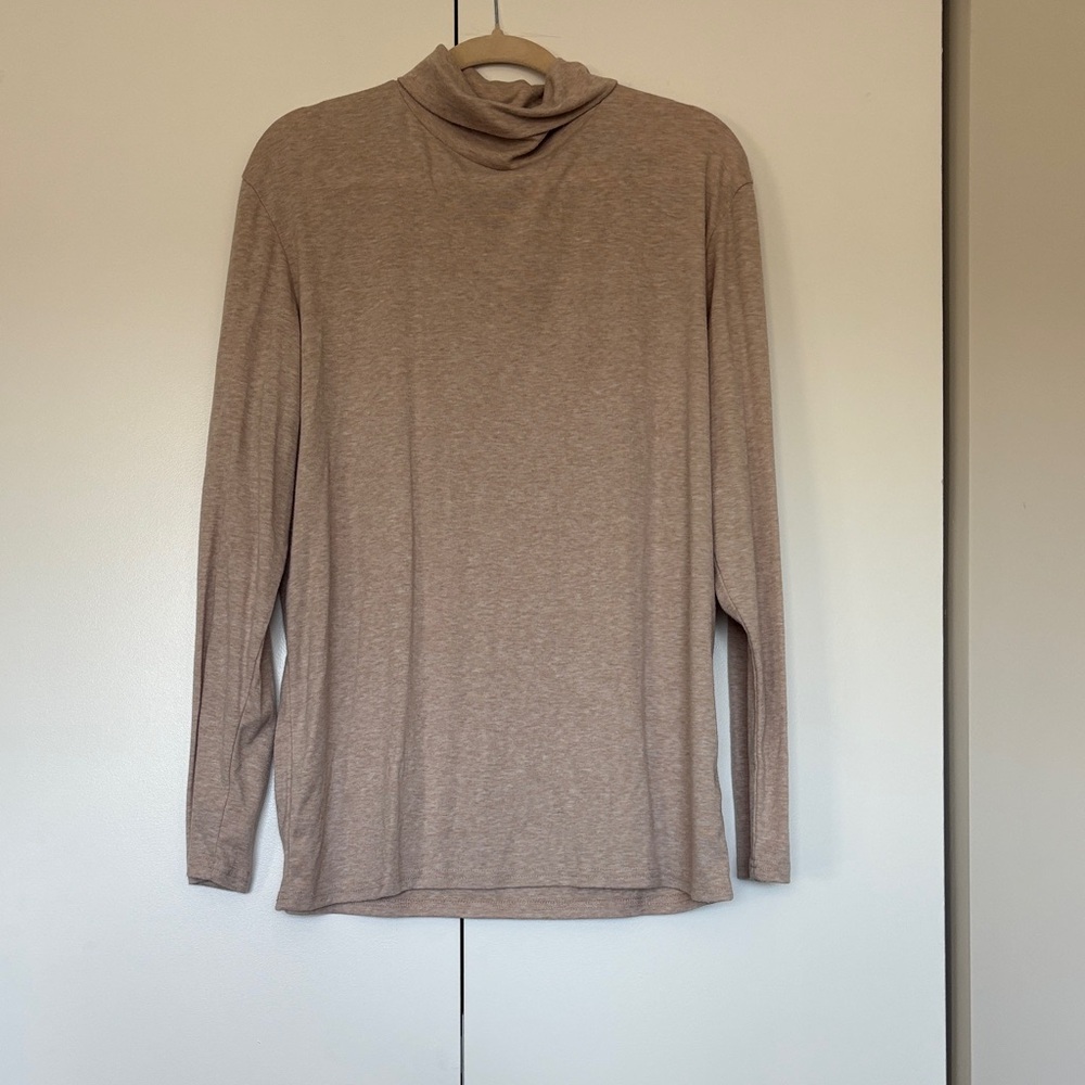 Men's Tan Turtleneck Sweater